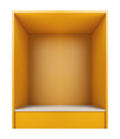 mini memorizzare davanti negozio Al dettaglio cabina giallo colore per modello design sfondo png