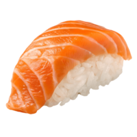 frisch Lachs Nigiri Sushi An, japanisch Küche, gesund Essen, Meeresfrüchte Delikatesse, kulinarisch immer noch Leben, Restaurant Speisekarte transparent Hintergrund png